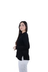 Ontriko İcili Polo Yaka  Bluz